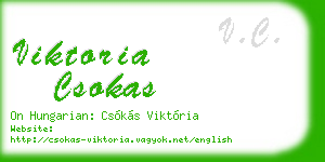 viktoria csokas business card