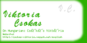 viktoria csokas business card